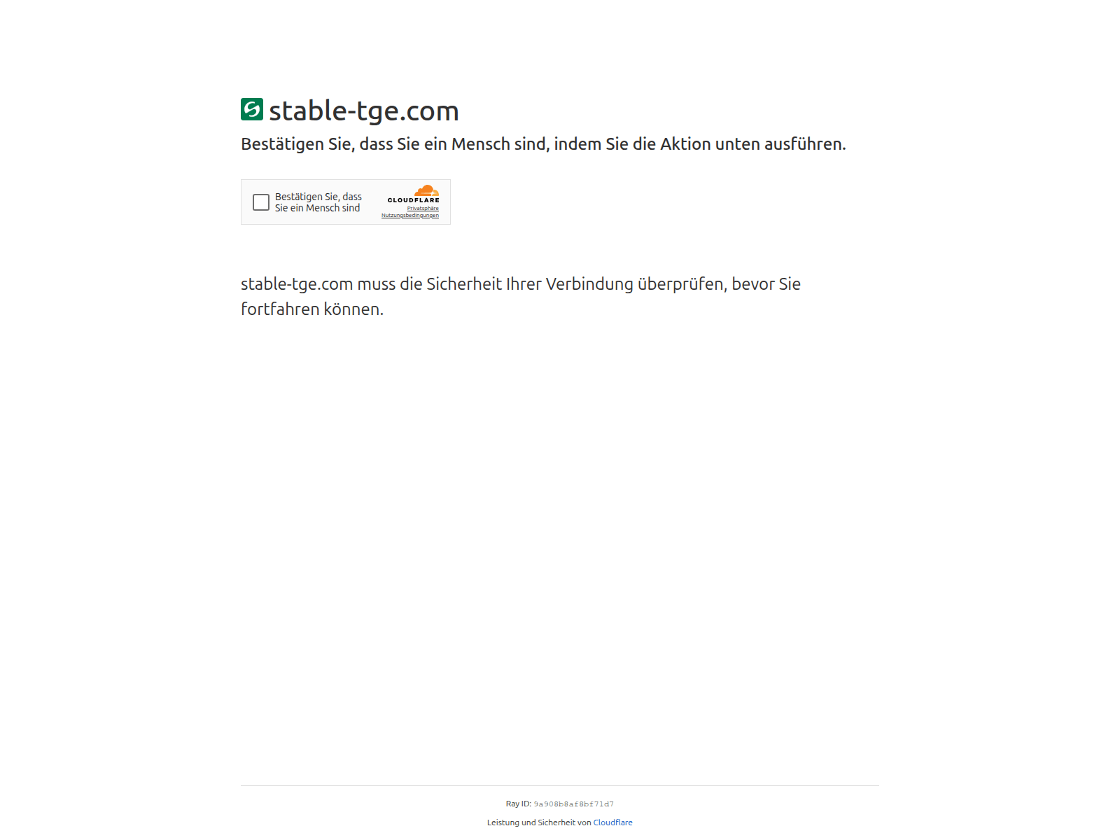 Screenshot of stable-tge.com