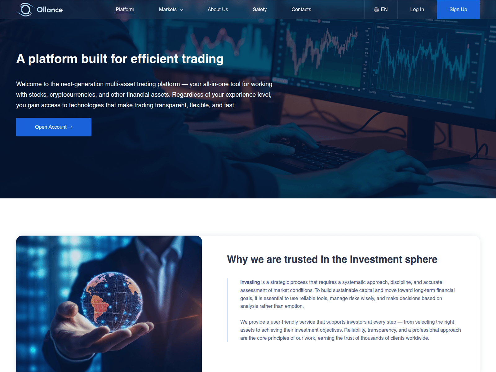 Screenshot of ollance.com