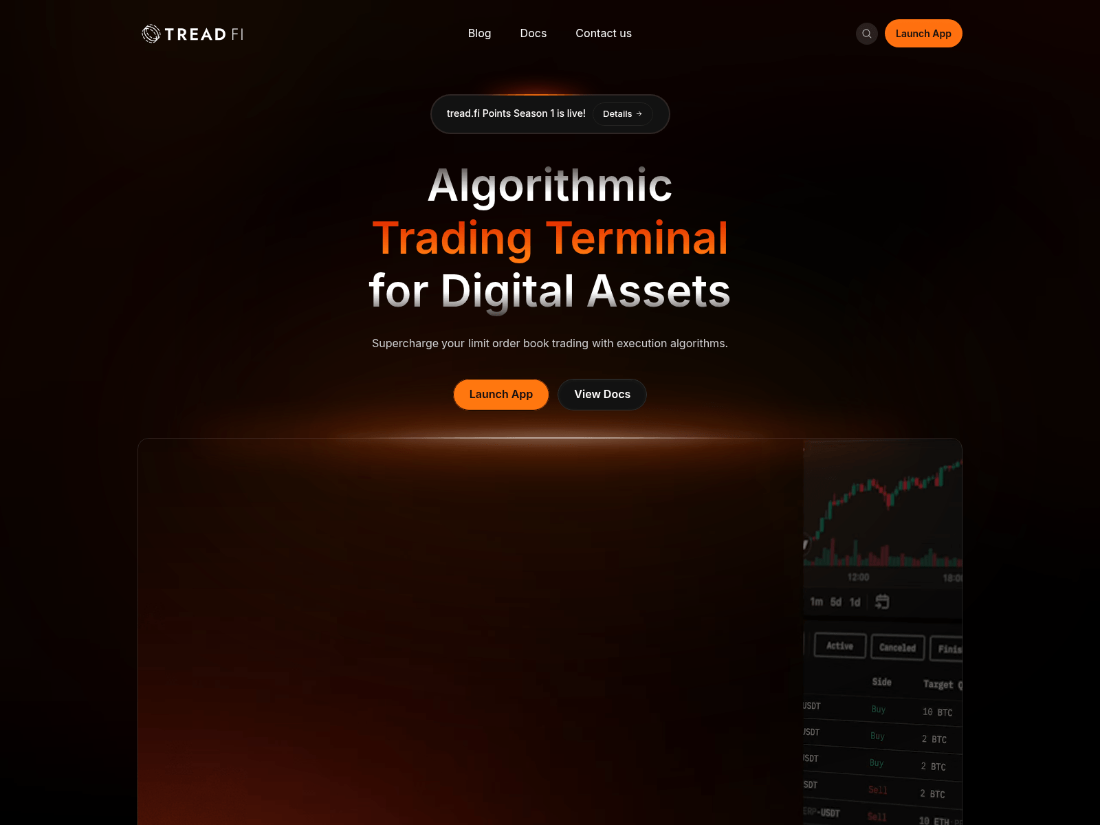 Screenshot of tread.fi