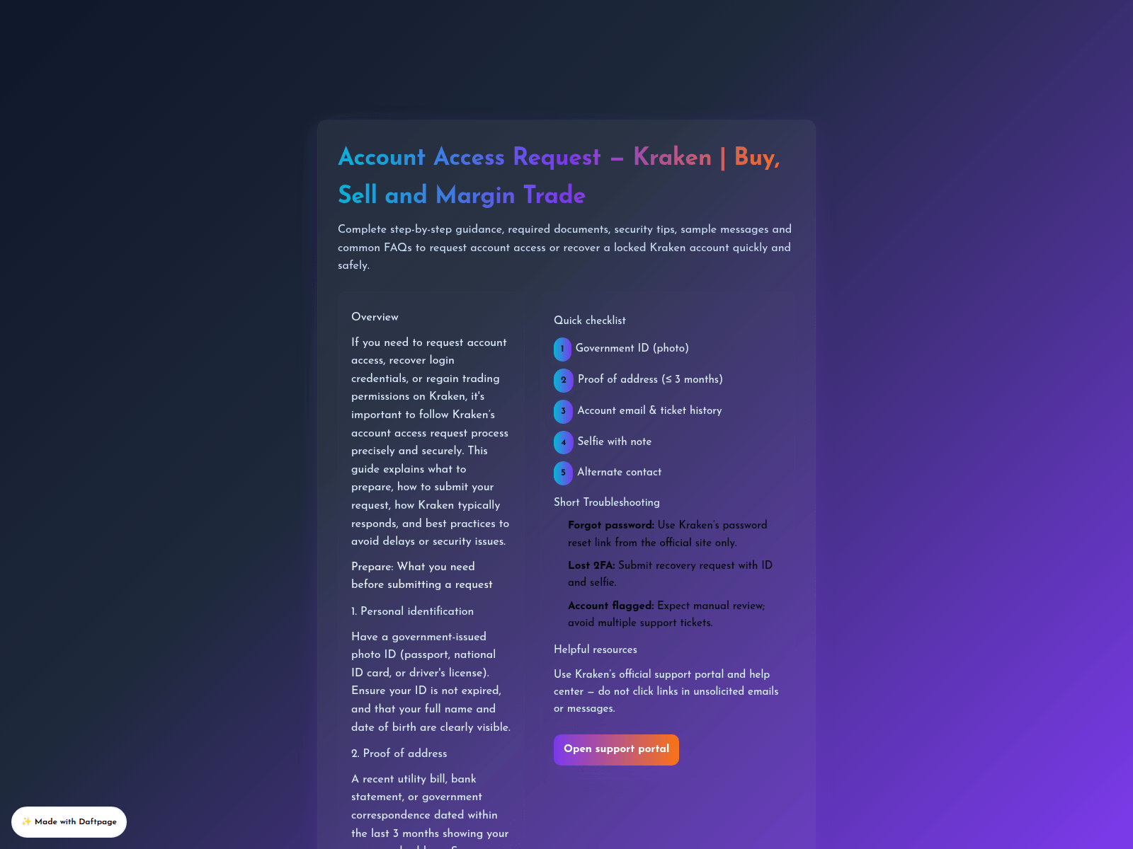 Screenshot of id-krken.daftpage.com
