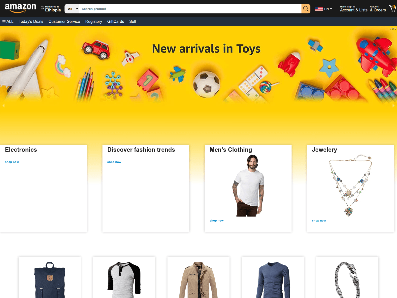 Screenshot of amazon-frontend-n1s9.vercel.app