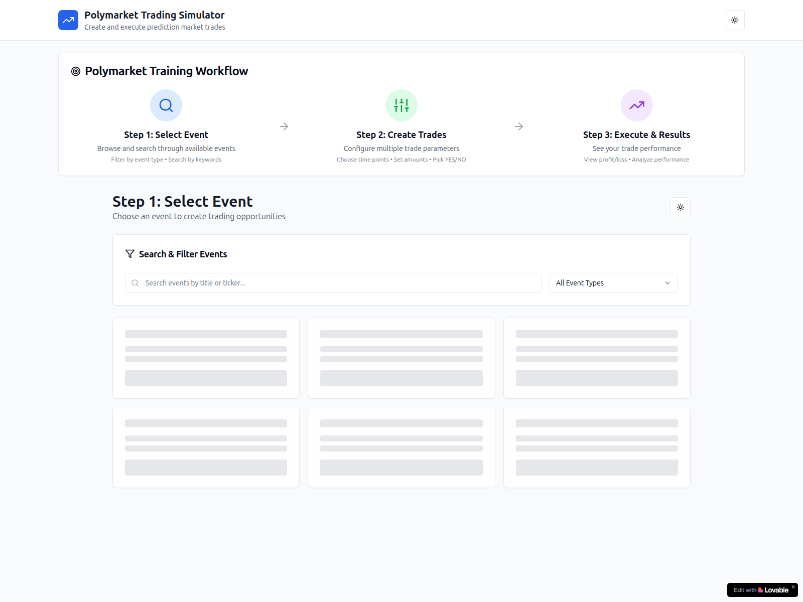 Screenshot of polymarket-gym.com