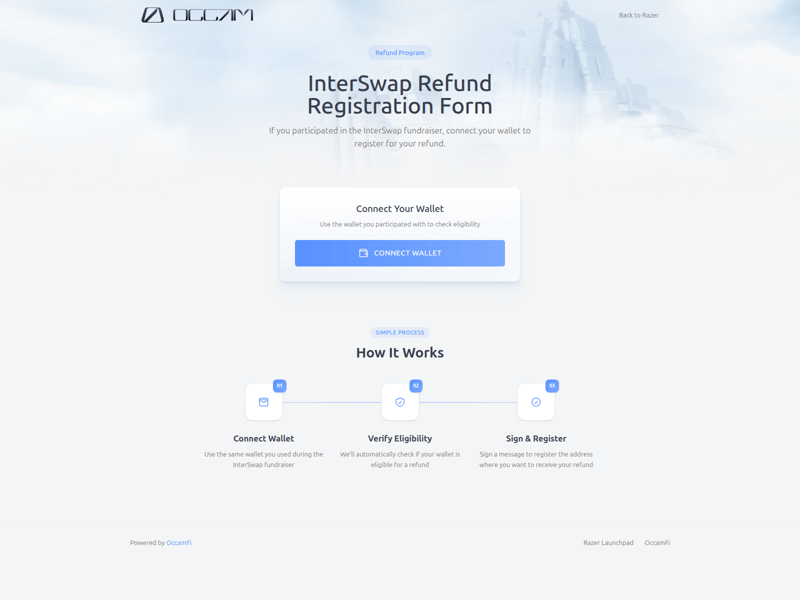 Screenshot of interswap-refund-prod.pages.dev