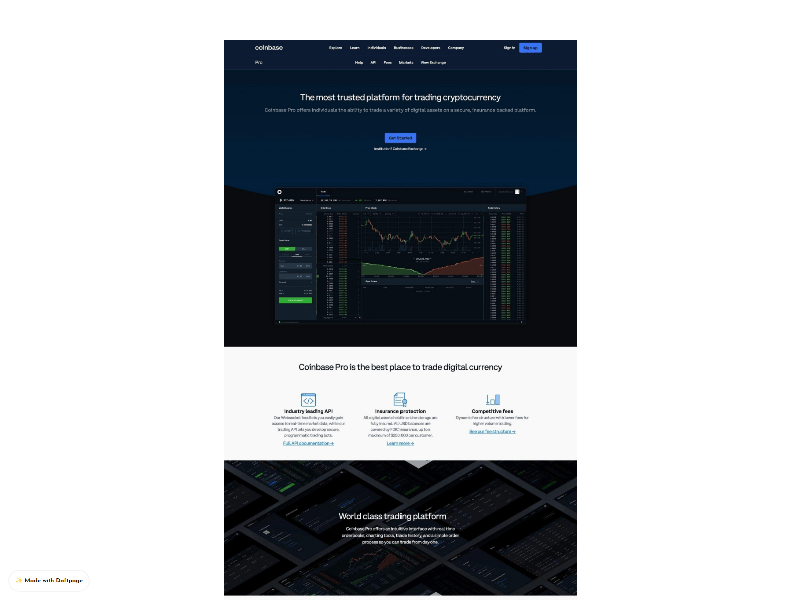 Screenshot of web-coinpro-websites.daftpage.com