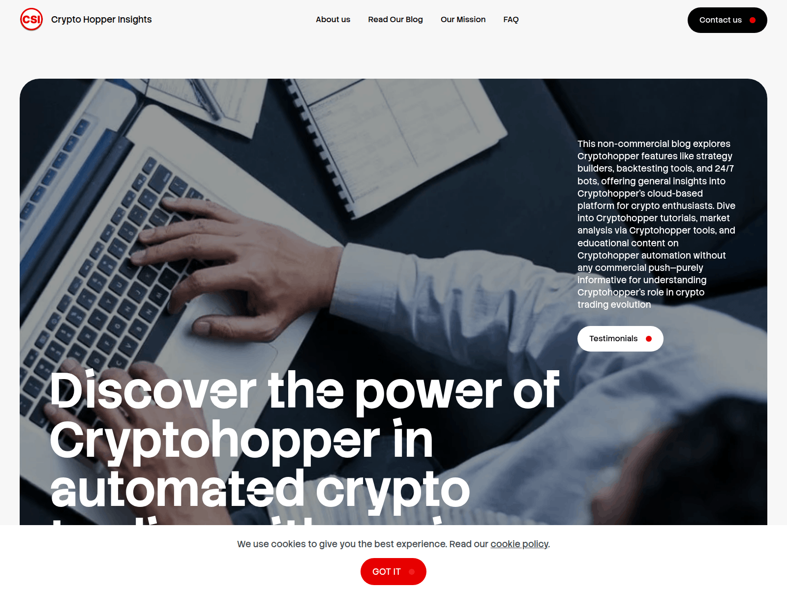 Screenshot of ai-cryptohopper.com