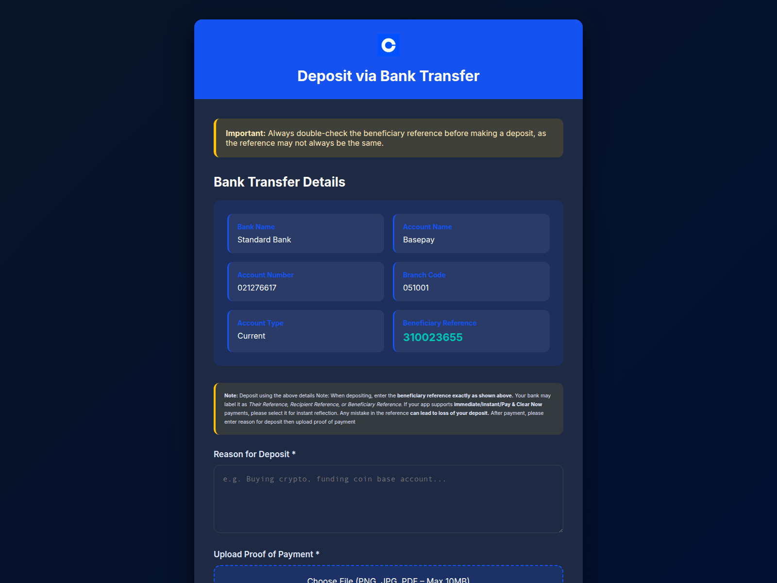 Forensic screenshot of basepay.services