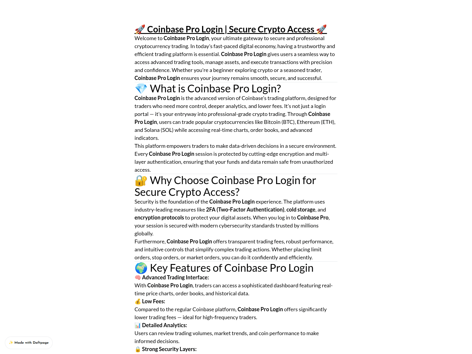 Screenshot of web-coinbase-pro-us.daftpage.com