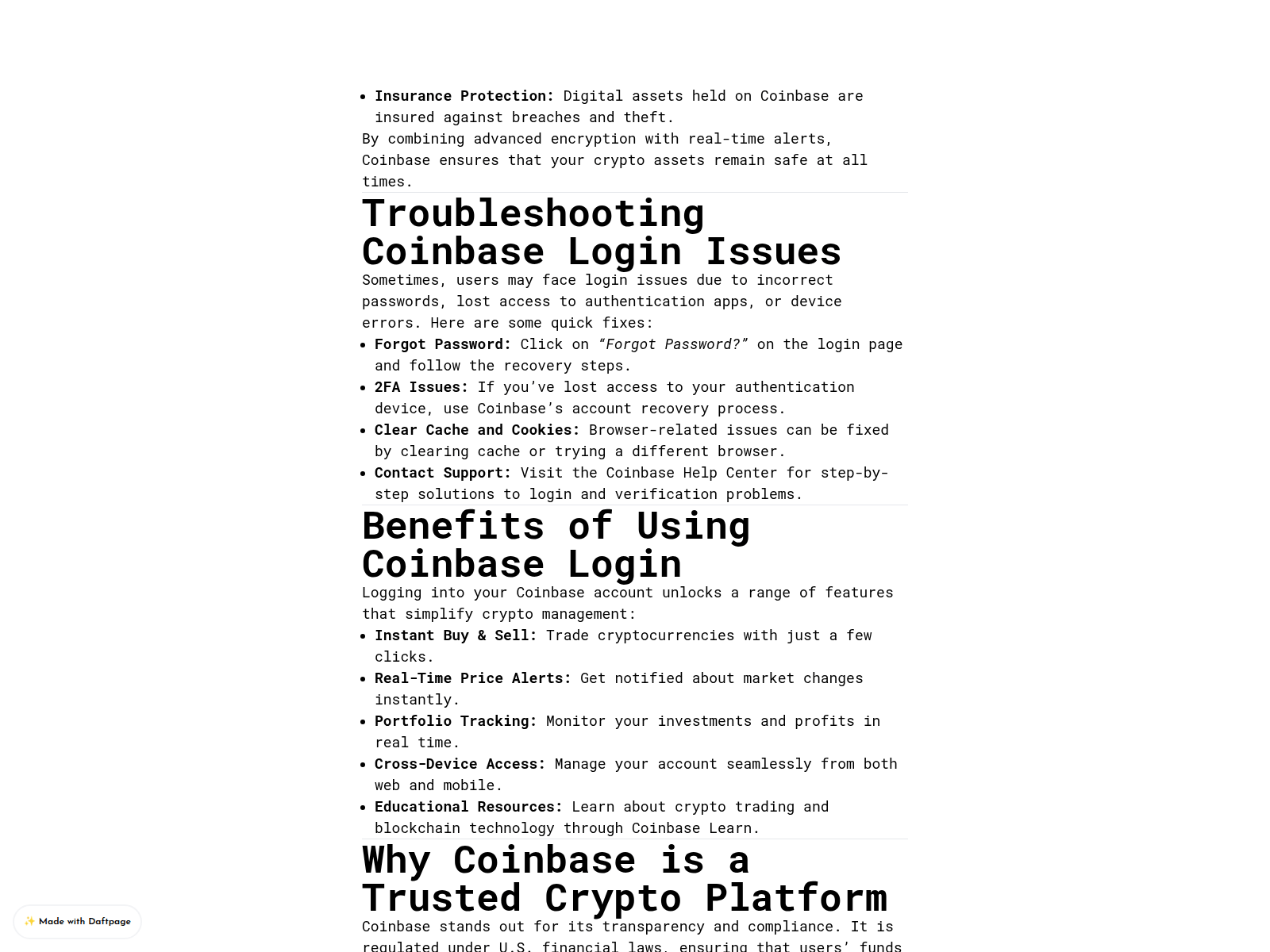 Screenshot of sso-coinbase-sso.daftpage.com