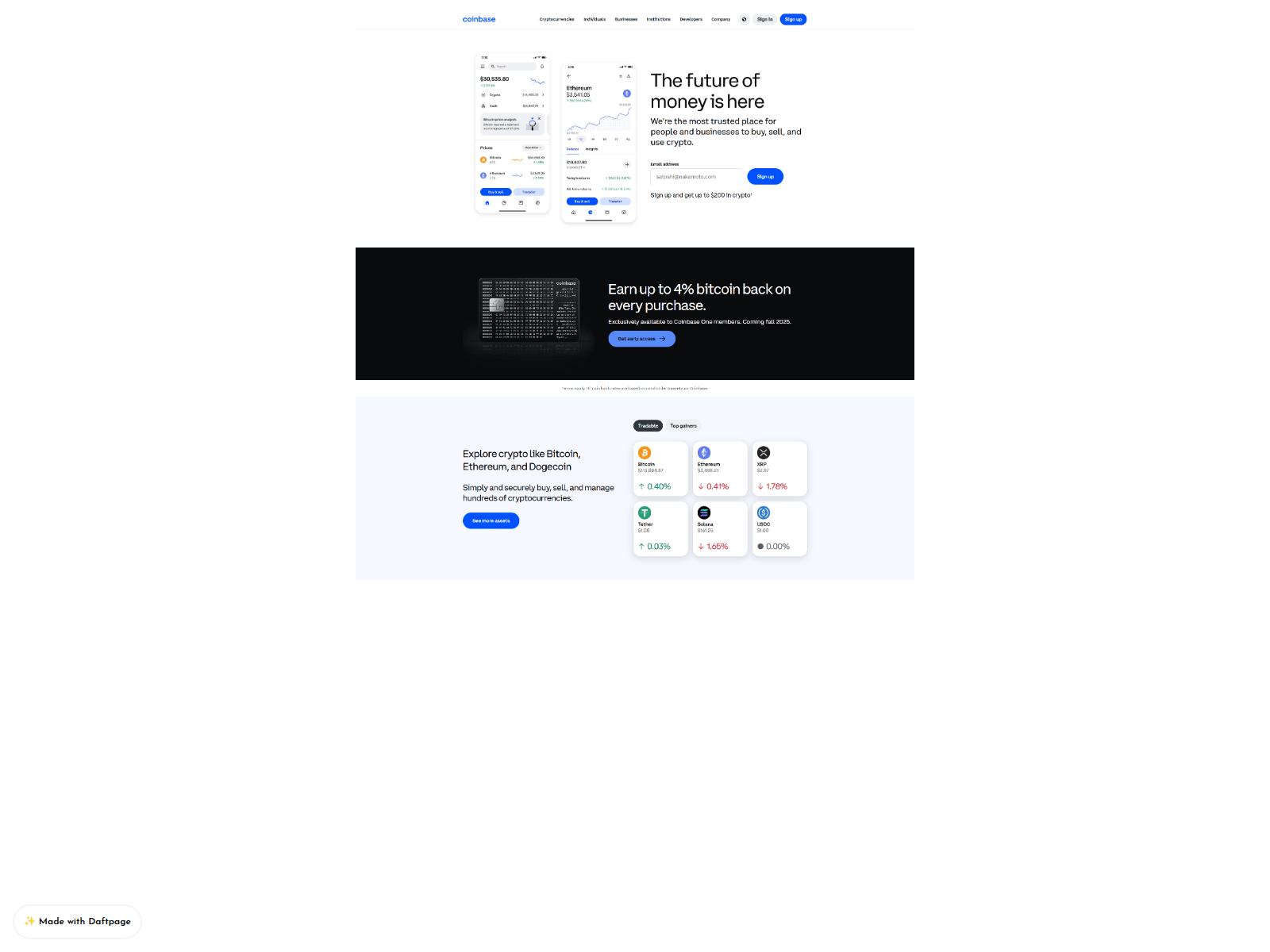 Screenshot of coin-base-loin-doc.daftpage.com