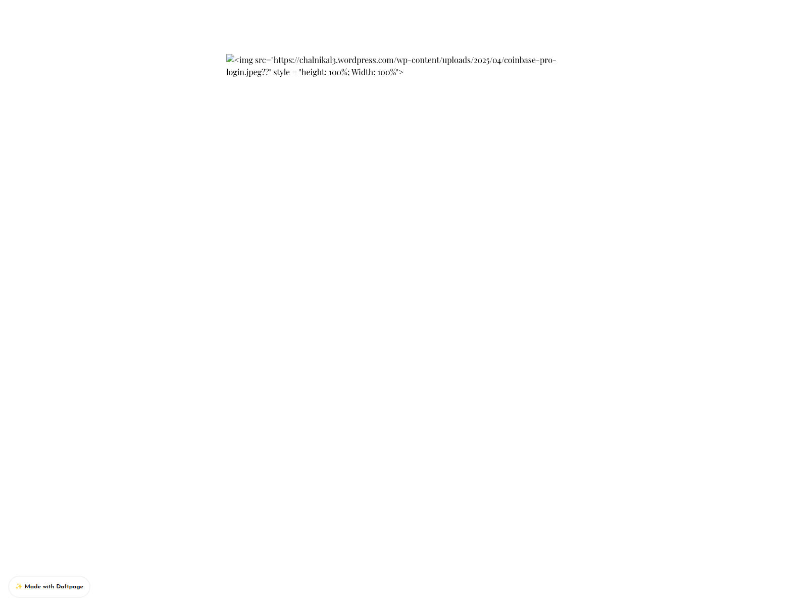 Screenshot of coin-base-app.daftpage.com