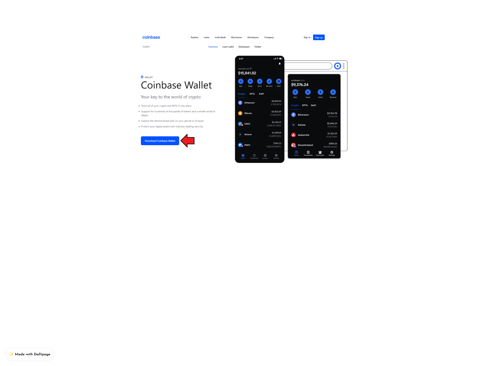 Screenshot of ext-coinbase-public-en.daftpage.com