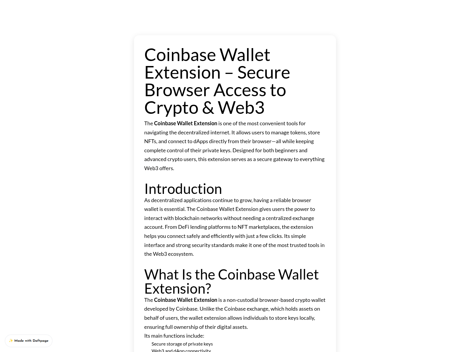 Screenshot of us-coinbase-wallt-extension.daftpage.com