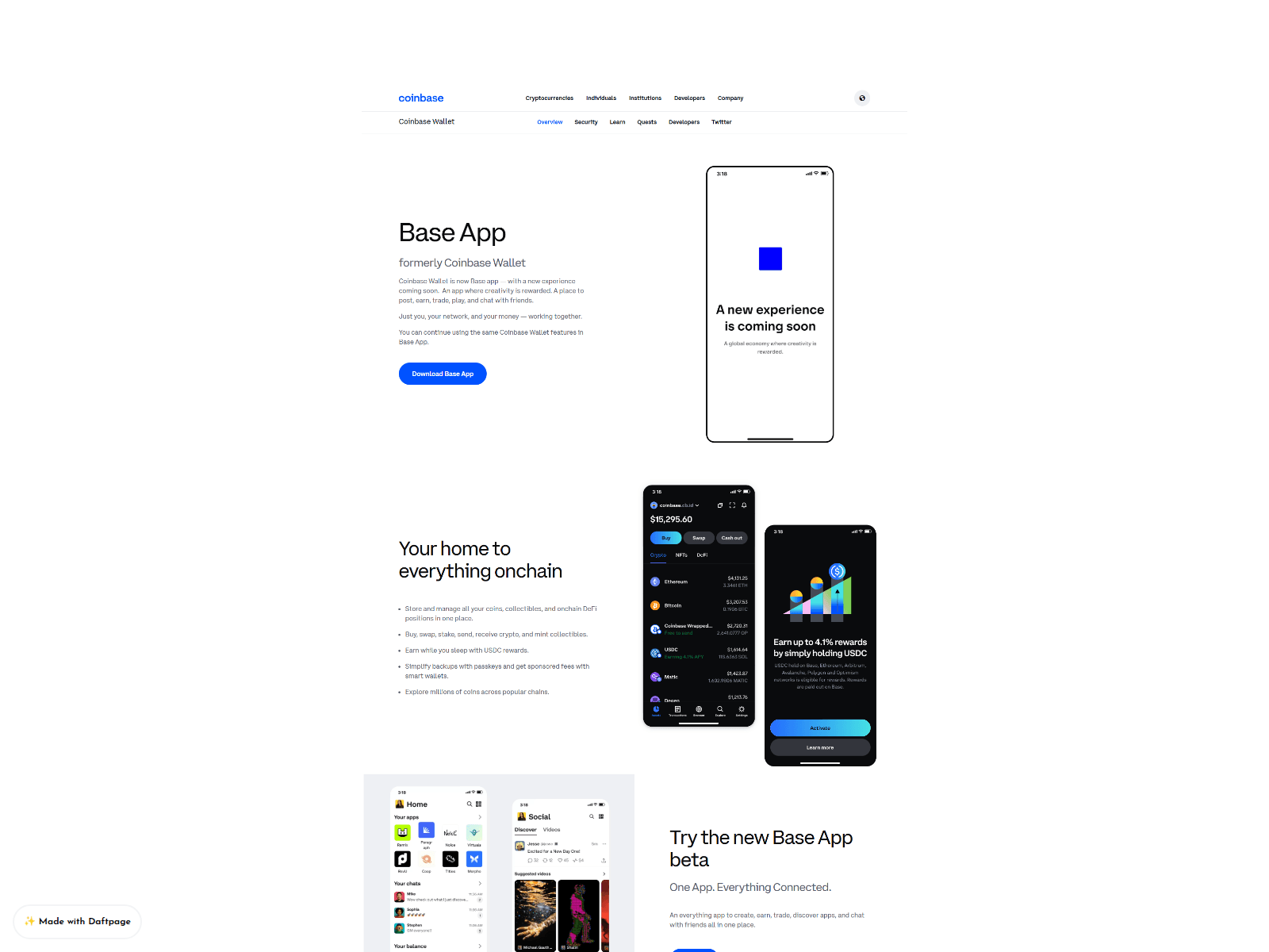 Screenshot of coin-base-wallet-extension.daftpage.com
