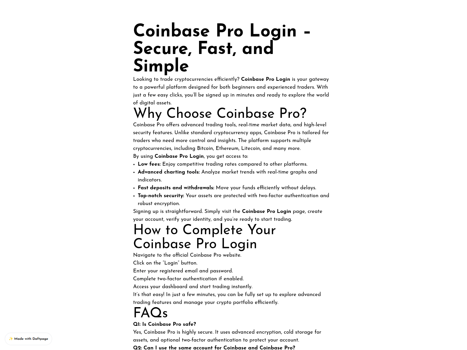Screenshot of app-coinbase-pro-us.daftpage.com