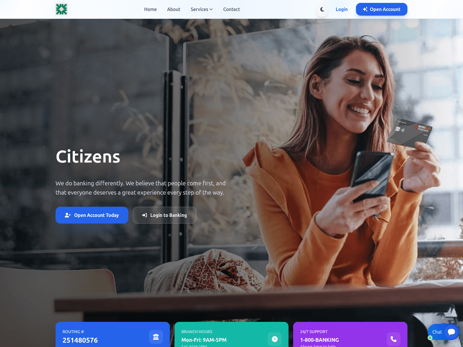 Screenshot of citizensmcbank.com