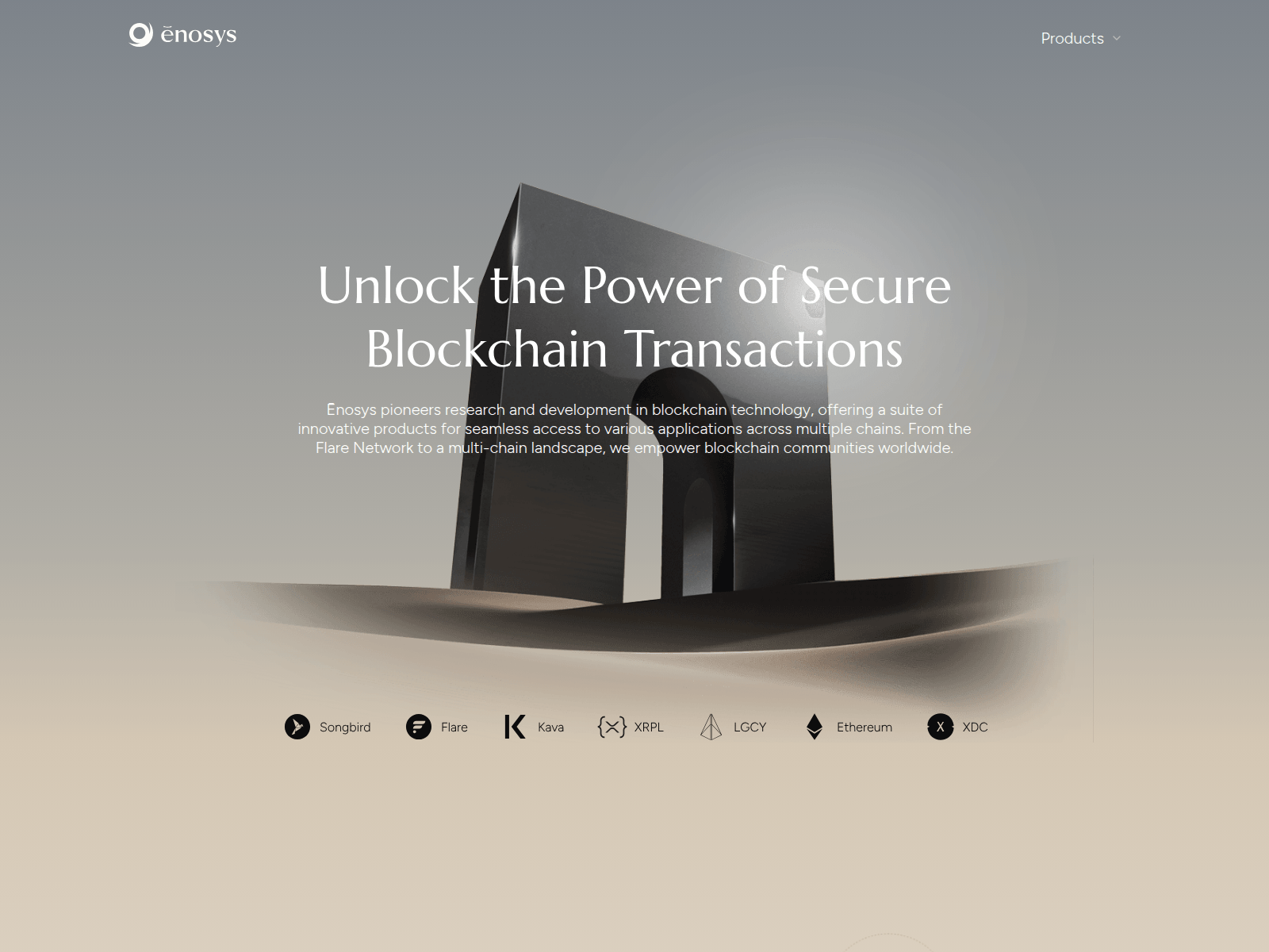 Screenshot of enosysnetwork.xyz
