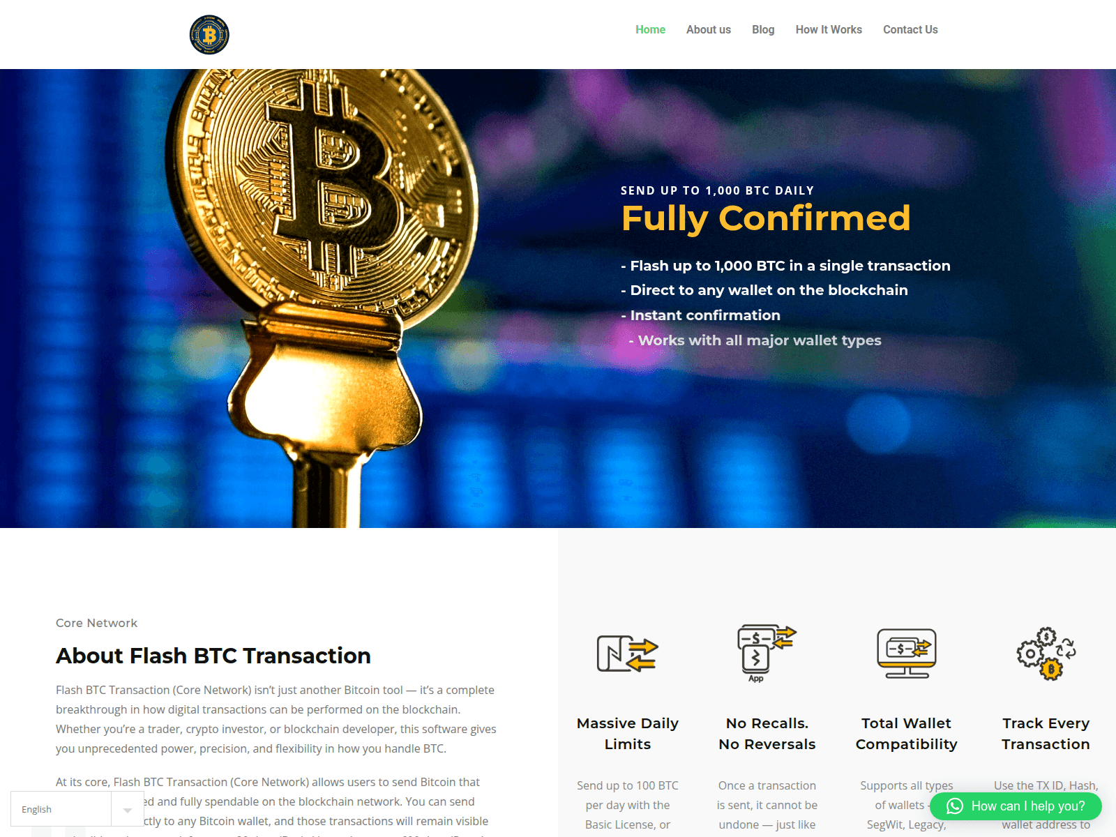 Screenshot of bitcoinflash-software.com