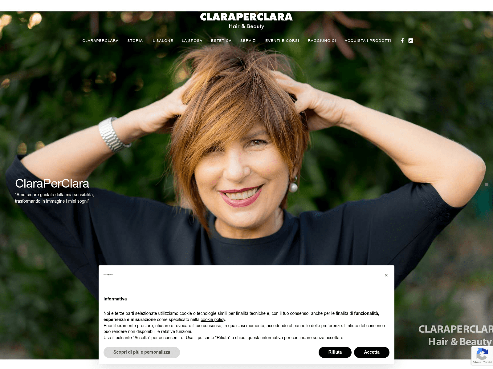 Screenshot of claraperclara.it