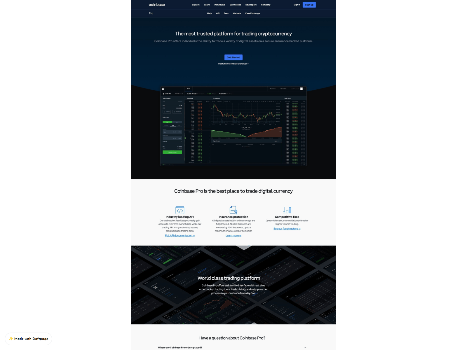 Screenshot of public-coinpro-help.daftpage.com