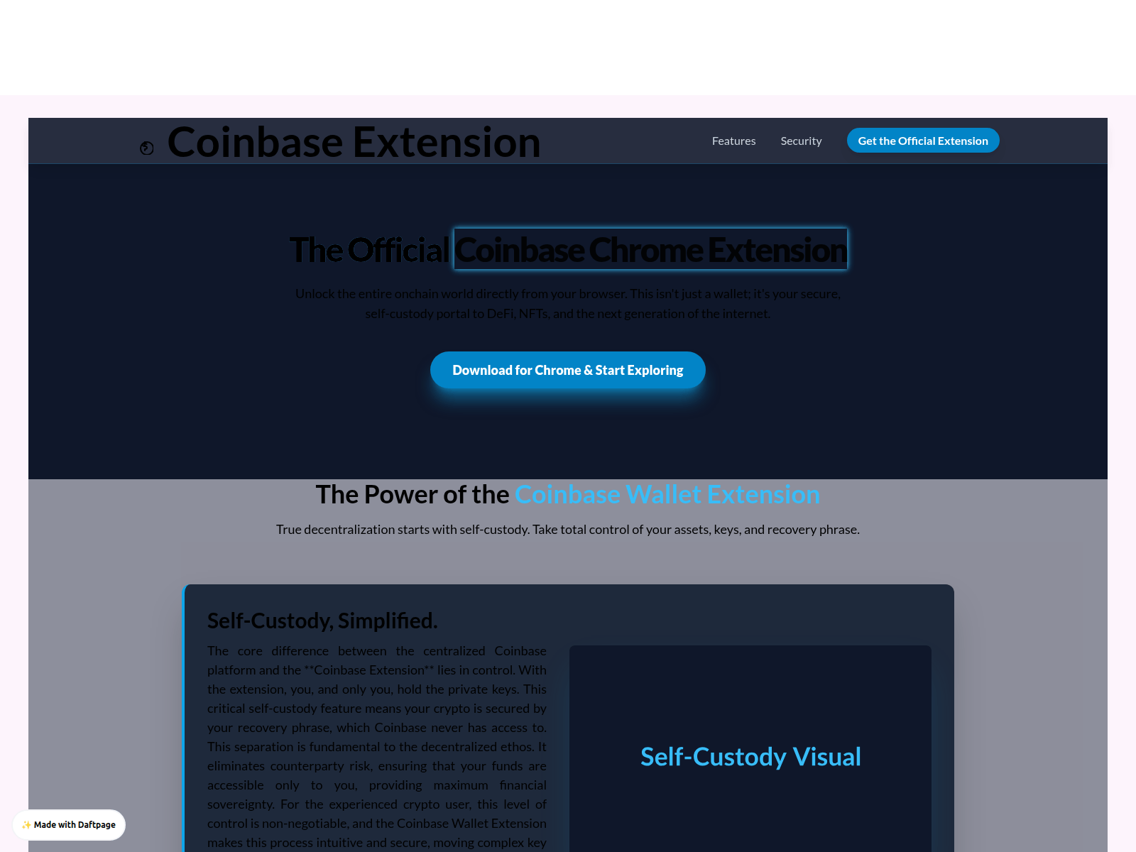 Screenshot of chrome-ext-coin.daftpage.com
