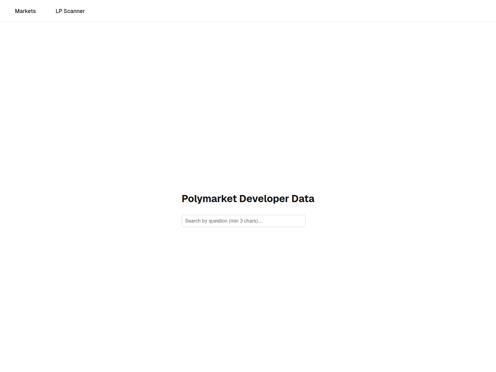 Screenshot of polymarketdev.com