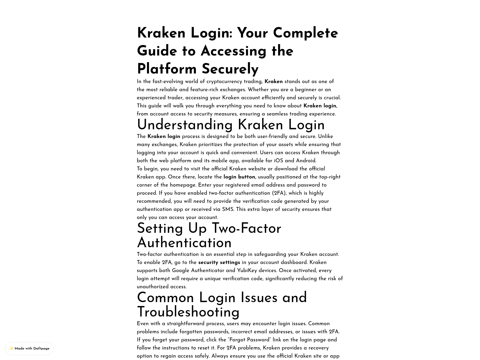 Screenshot of doc-hel-kraken.daftpage.com