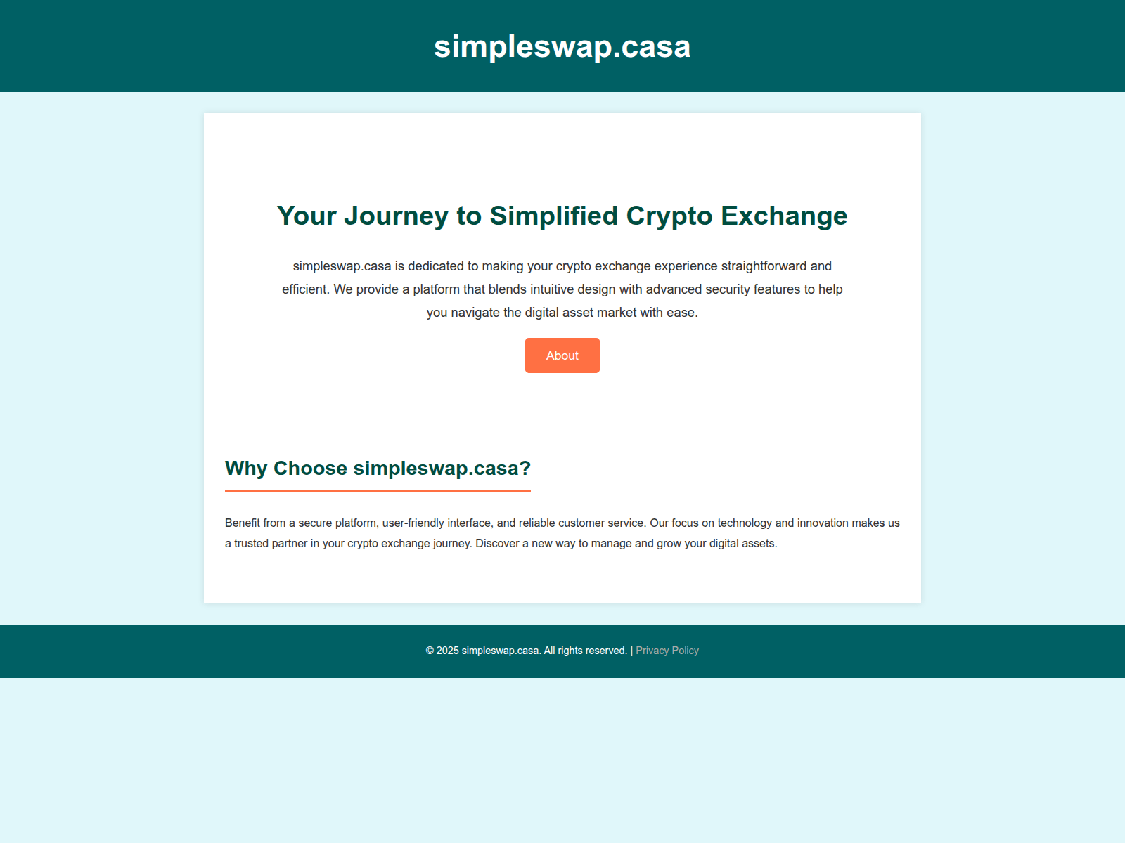 Screenshot of simpleswap.casa