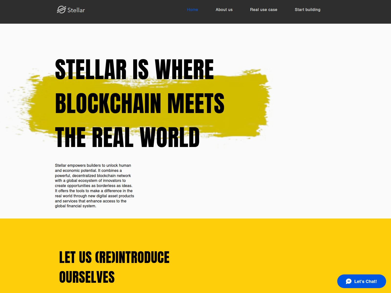 Screenshot of stellarnetworkblockchain.io
