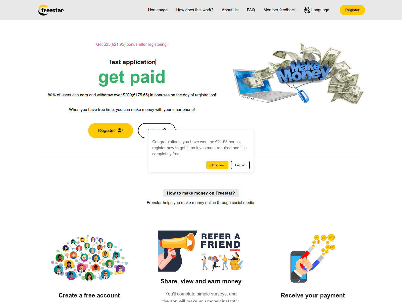 Screenshot of click9uwages.top