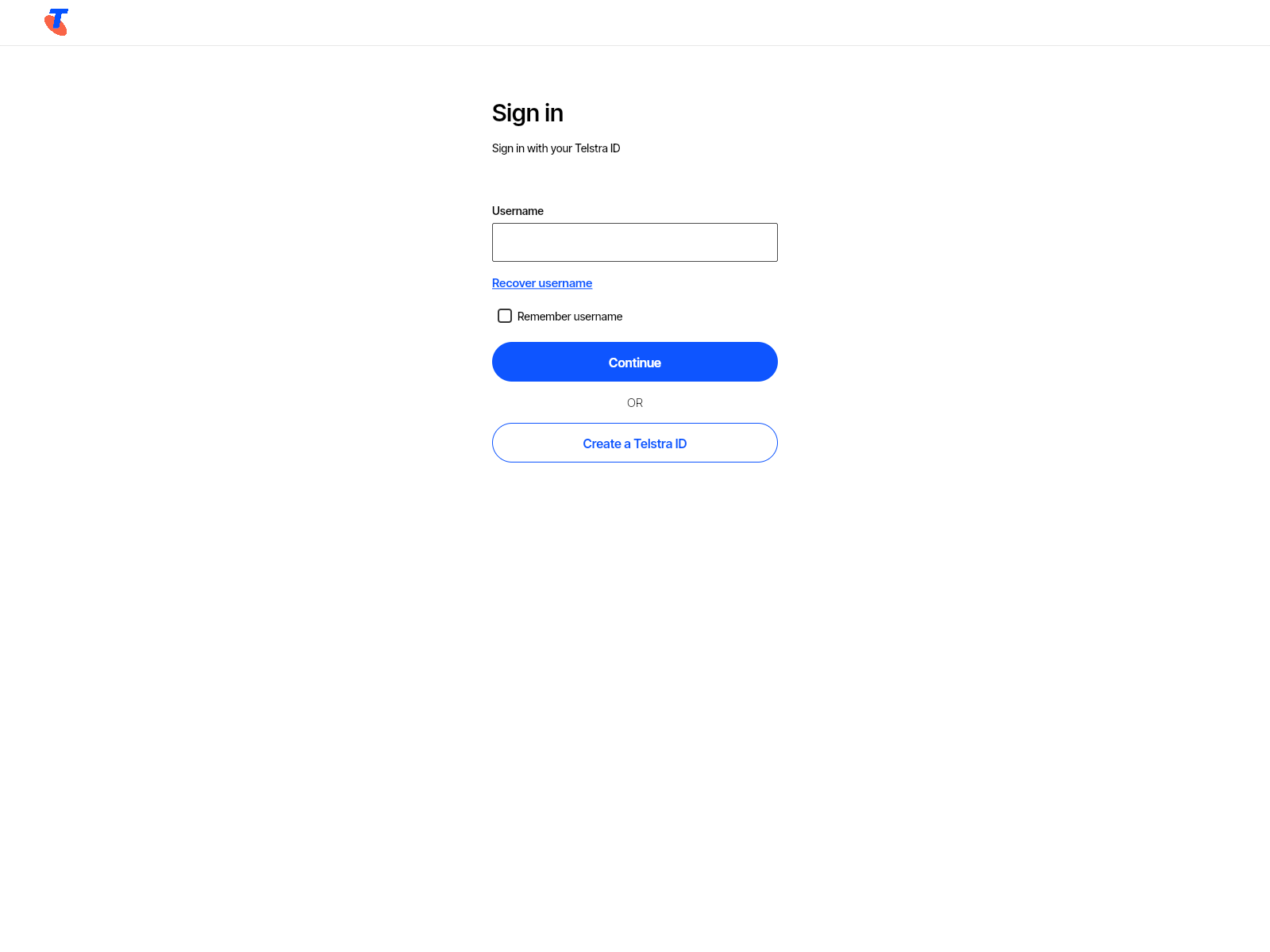 Screenshot of myid-telstra.flutterflow.app