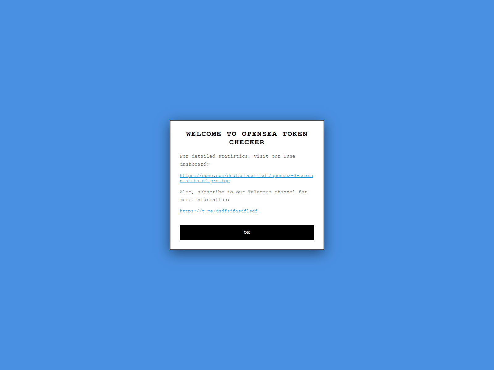 Screenshot of opensea-airdrop-checker.vercel.app