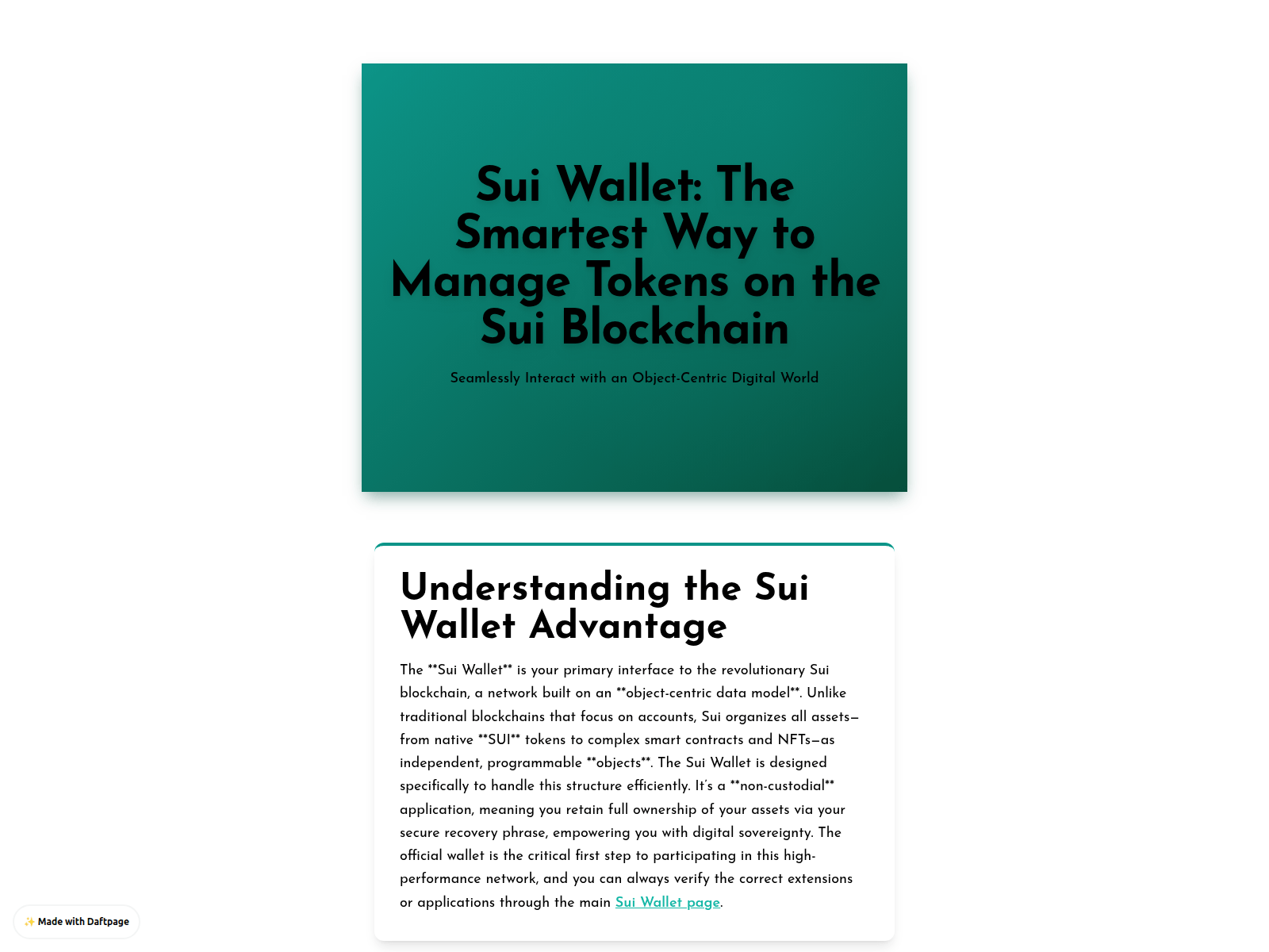 Screenshot of app-en-sui-wallet.daftpage.com