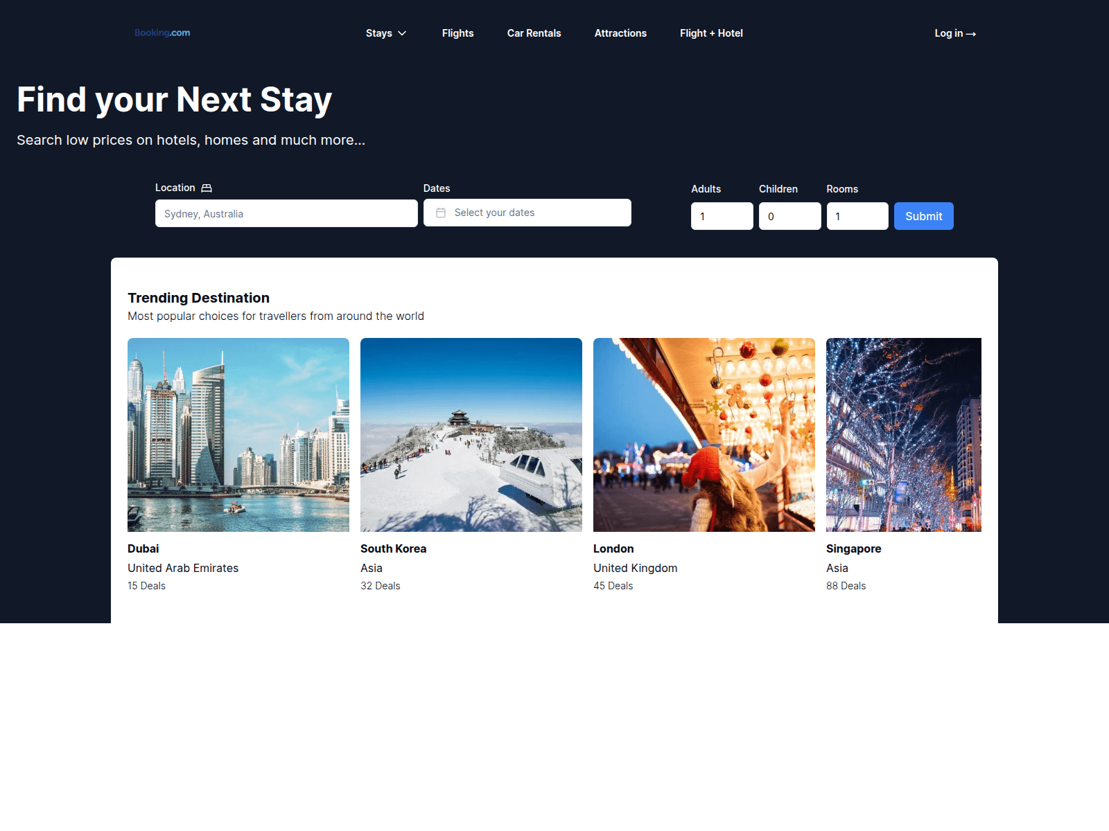Screenshot of booking-com-clone-kappa.vercel.app