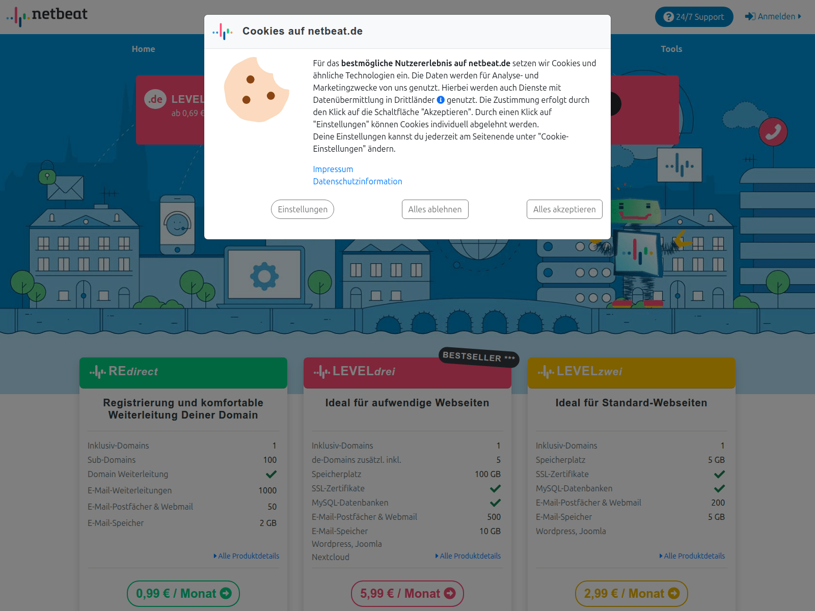 Screenshot of cg-audio.de