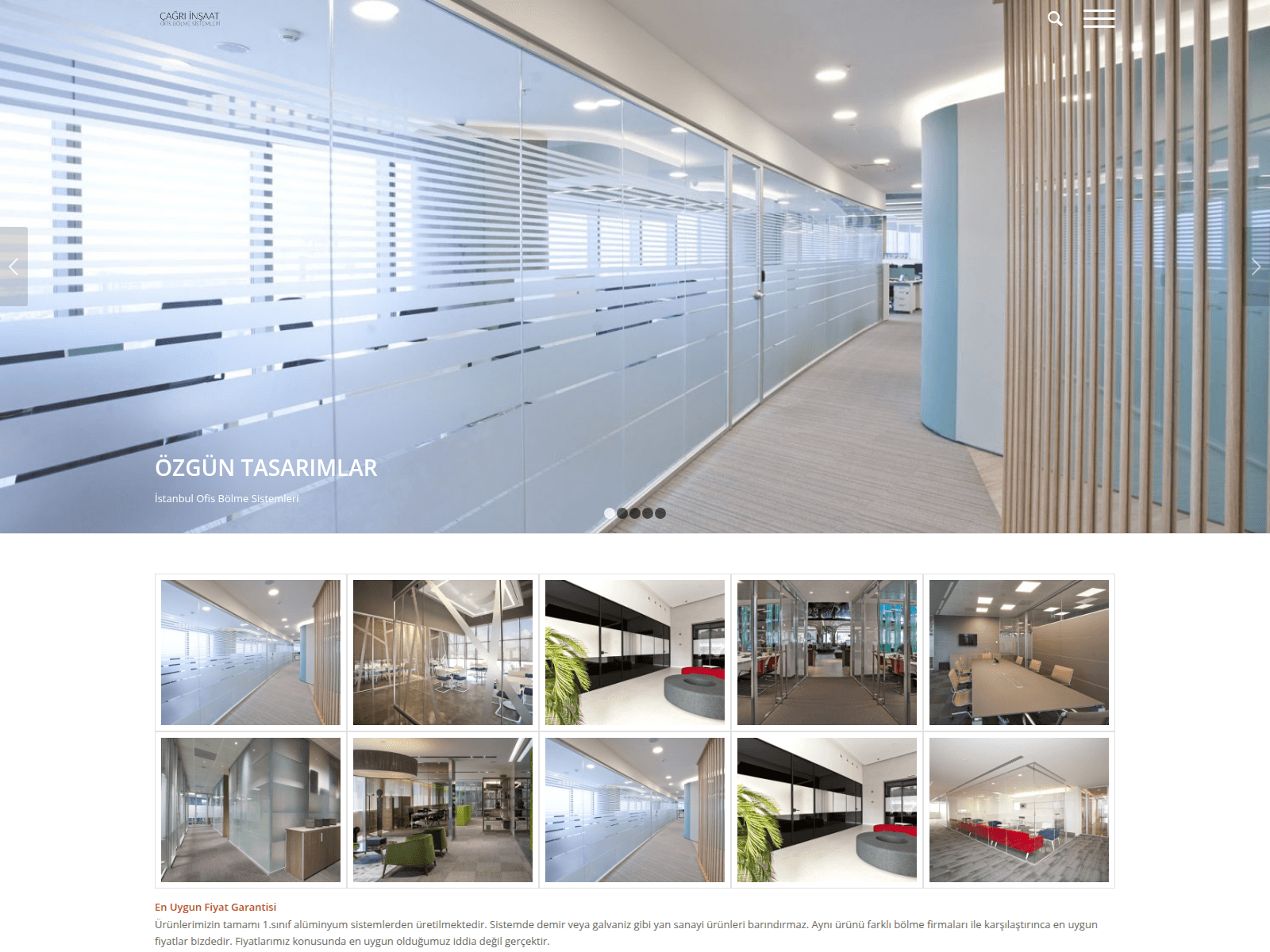 Screenshot of cagriinsaat.com
