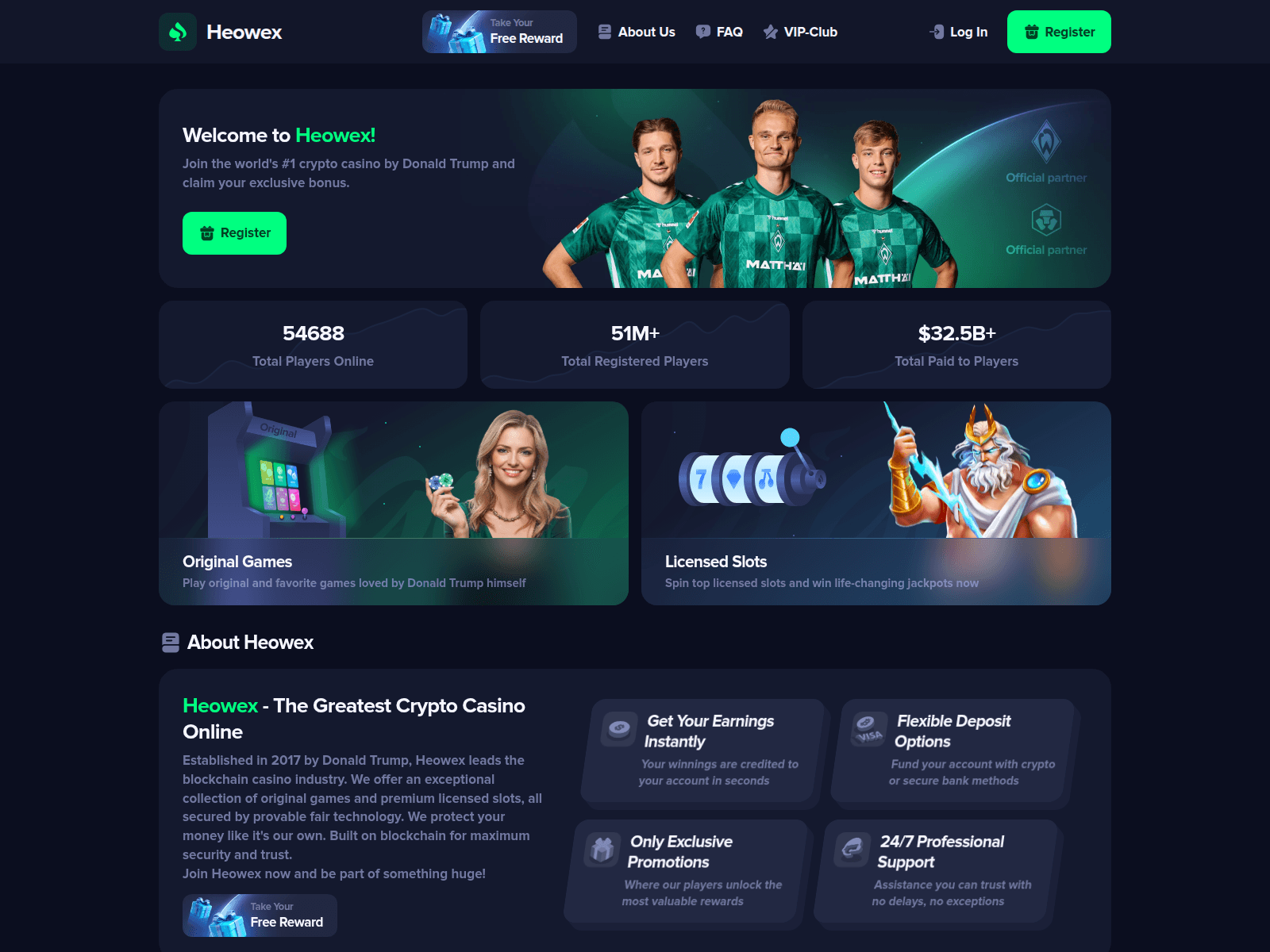 Screenshot of heowex.com