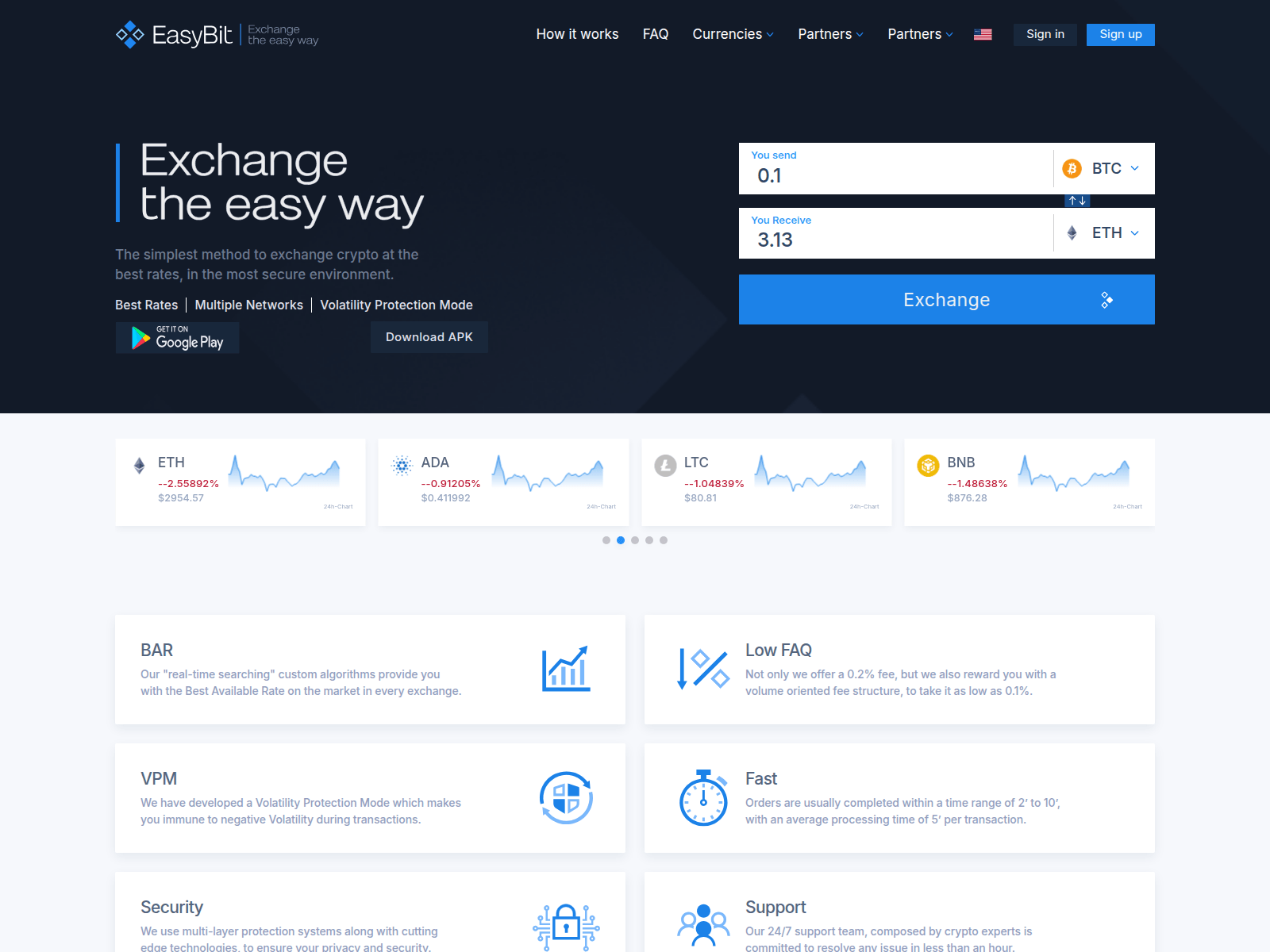 Screenshot of easybits.cc