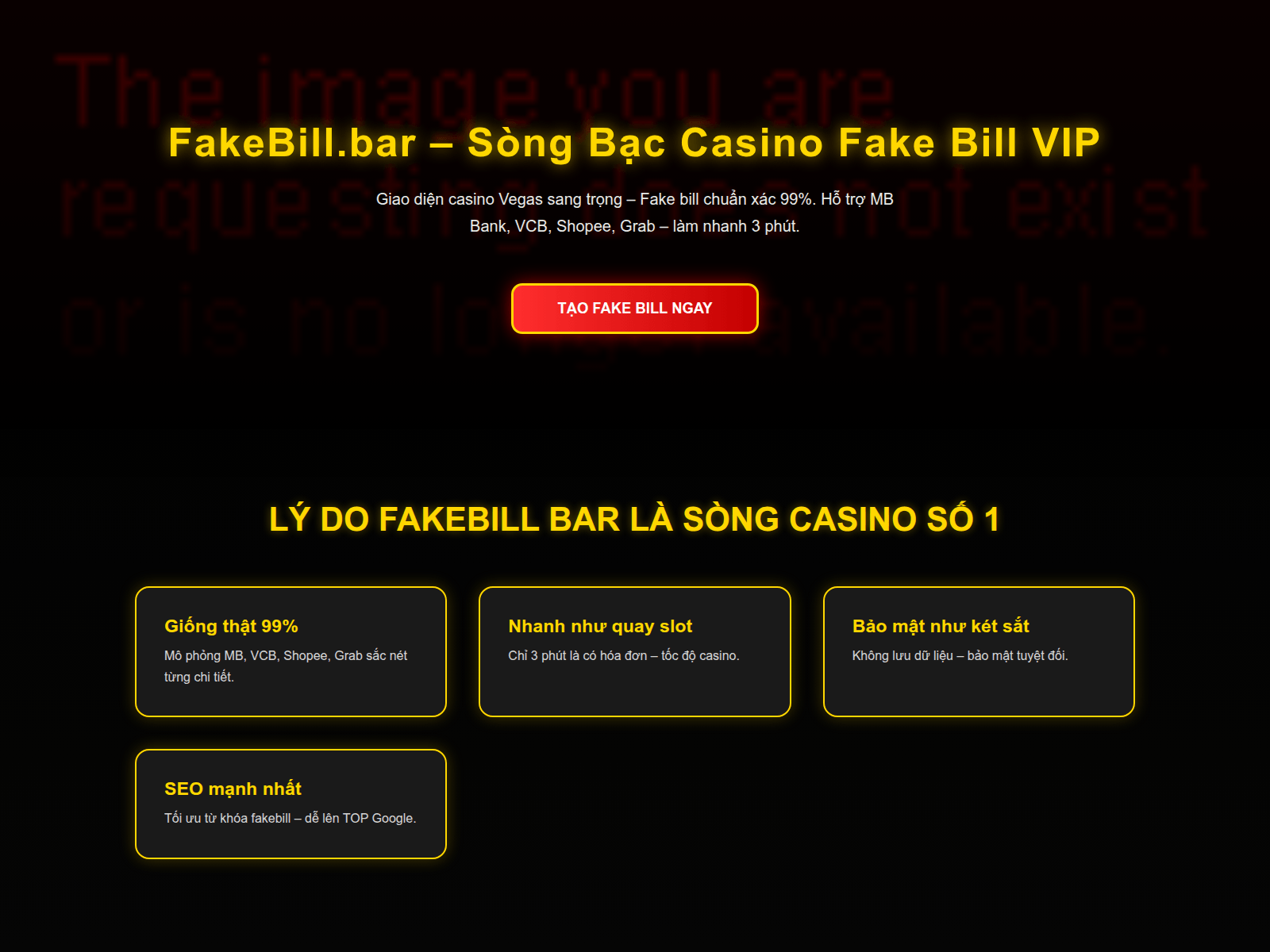 Screenshot of fakebill.bar