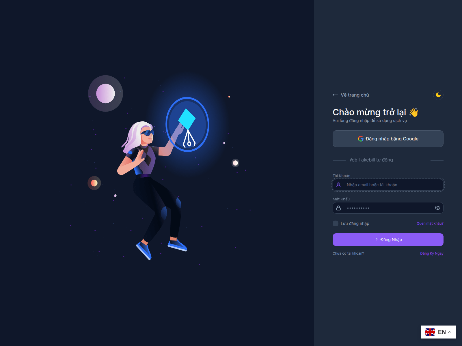 Screenshot of fakebill.us