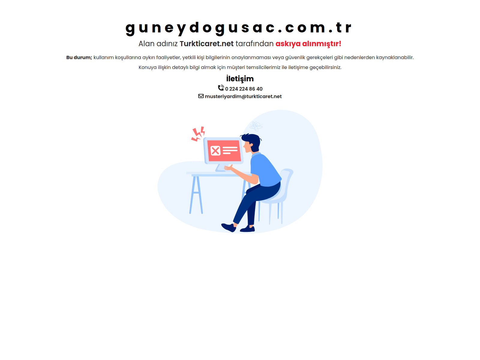 Screenshot of guneydogusac.com.tr
