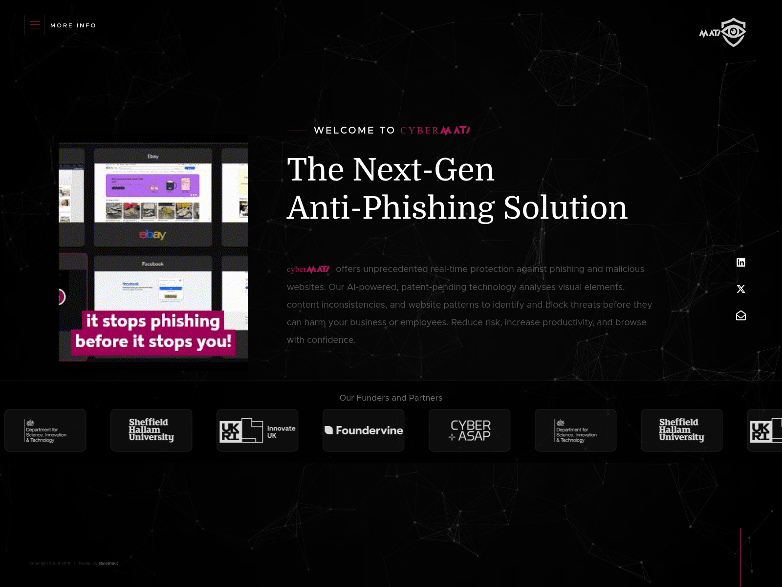 Screenshot of cybermati.co.uk