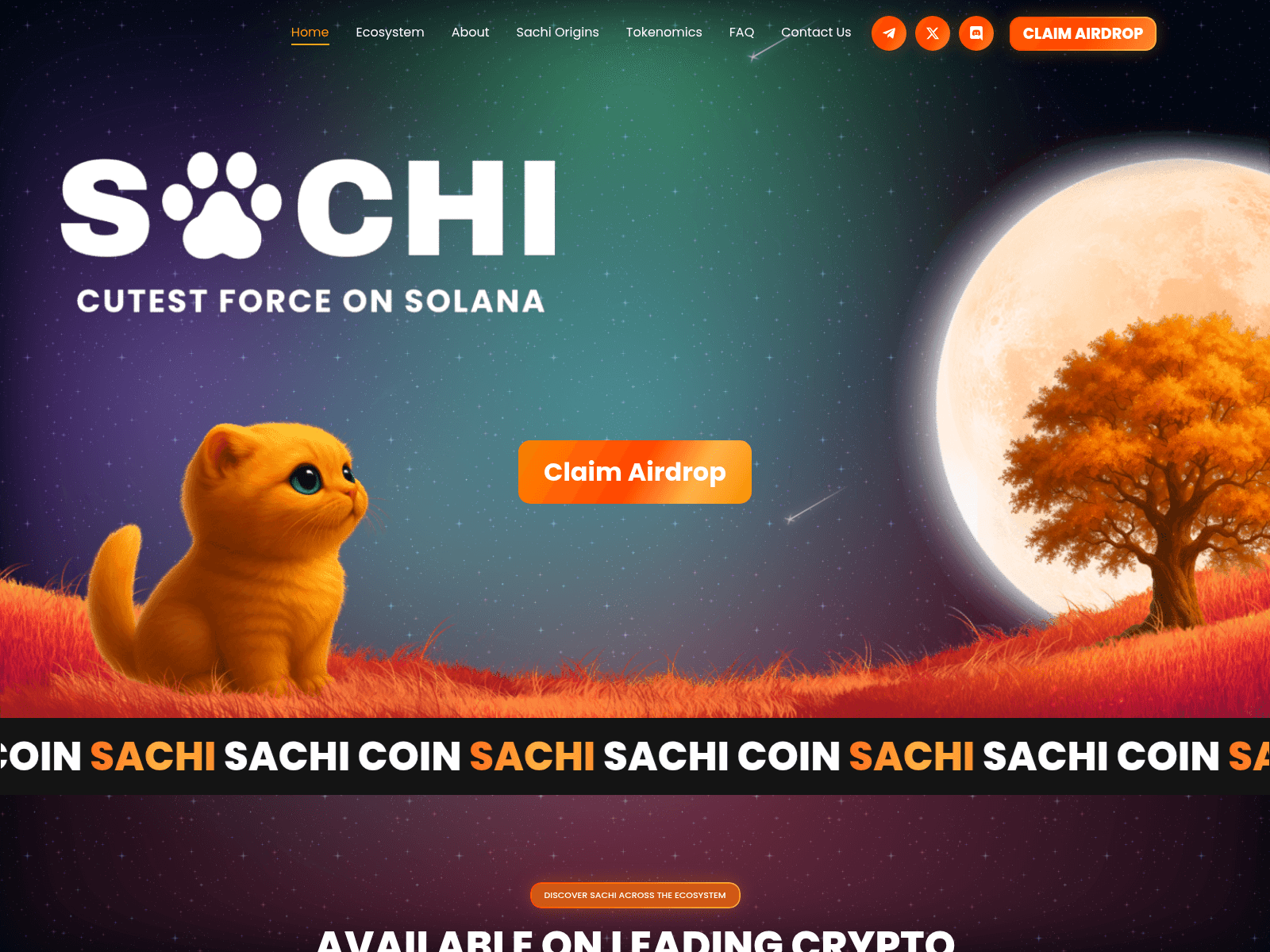 Screenshot of sachicoins.xyz