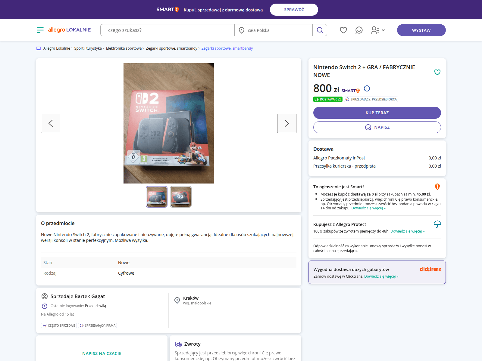 Screenshot of allegro-lokalnie.pl-oferta322352532.icu