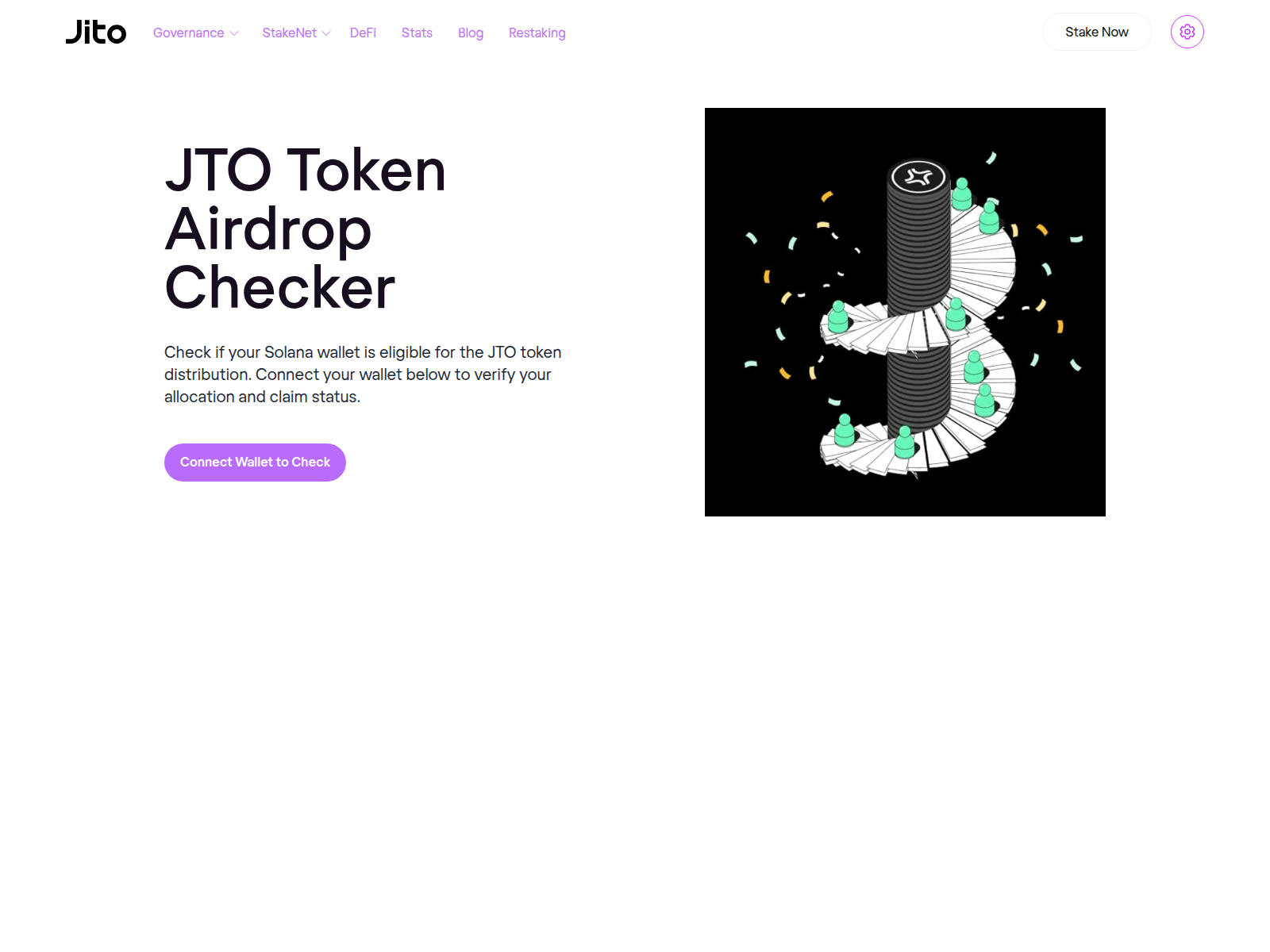 Forensic screenshot of jito.restake.network