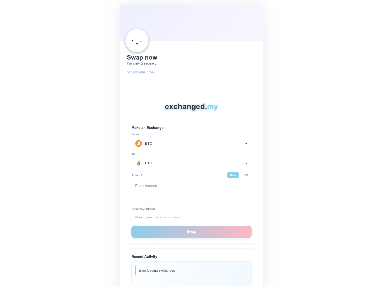 Screenshot of exchanged.my