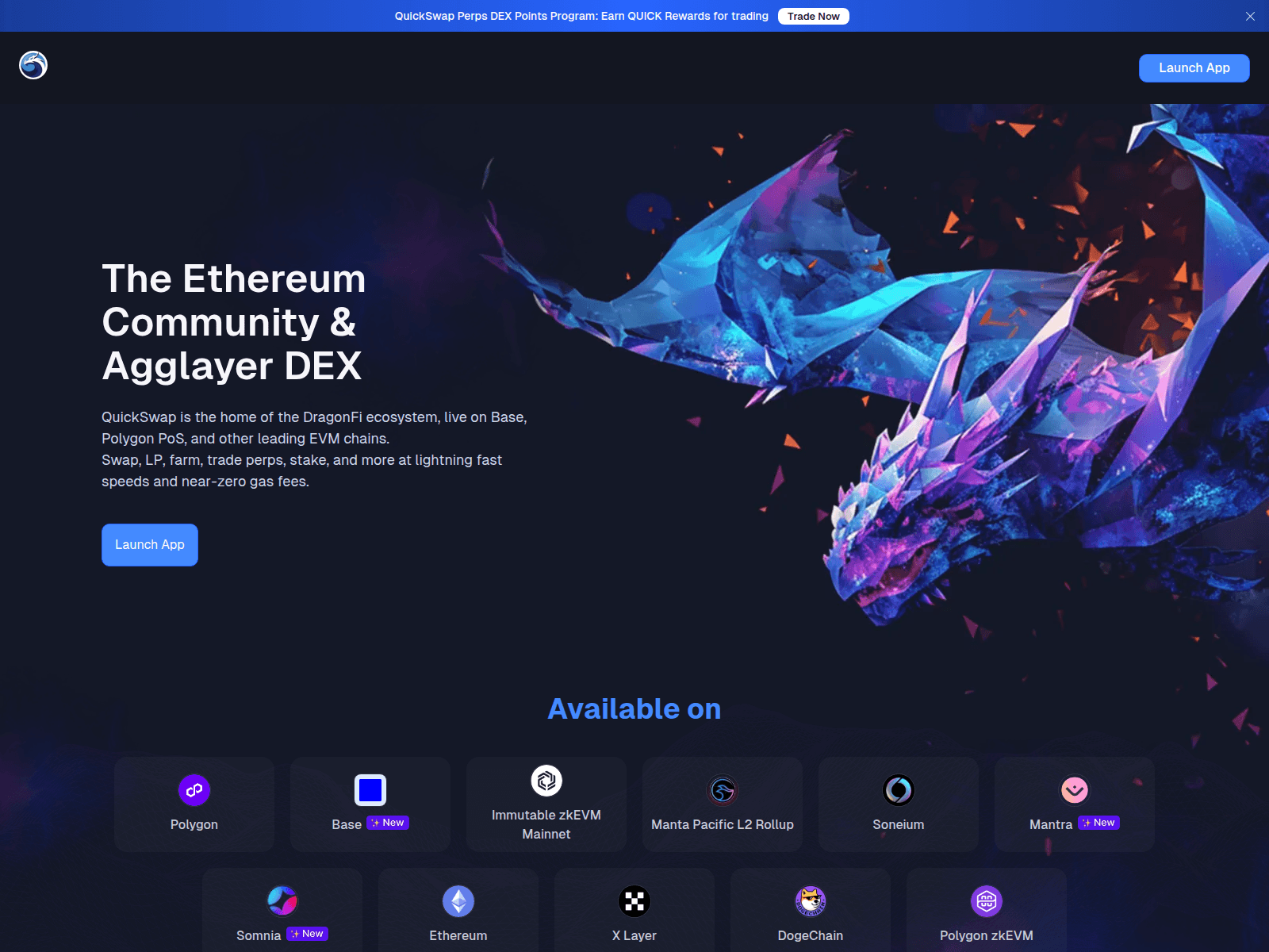 Screenshot of quickswap-exchange-dapp.com