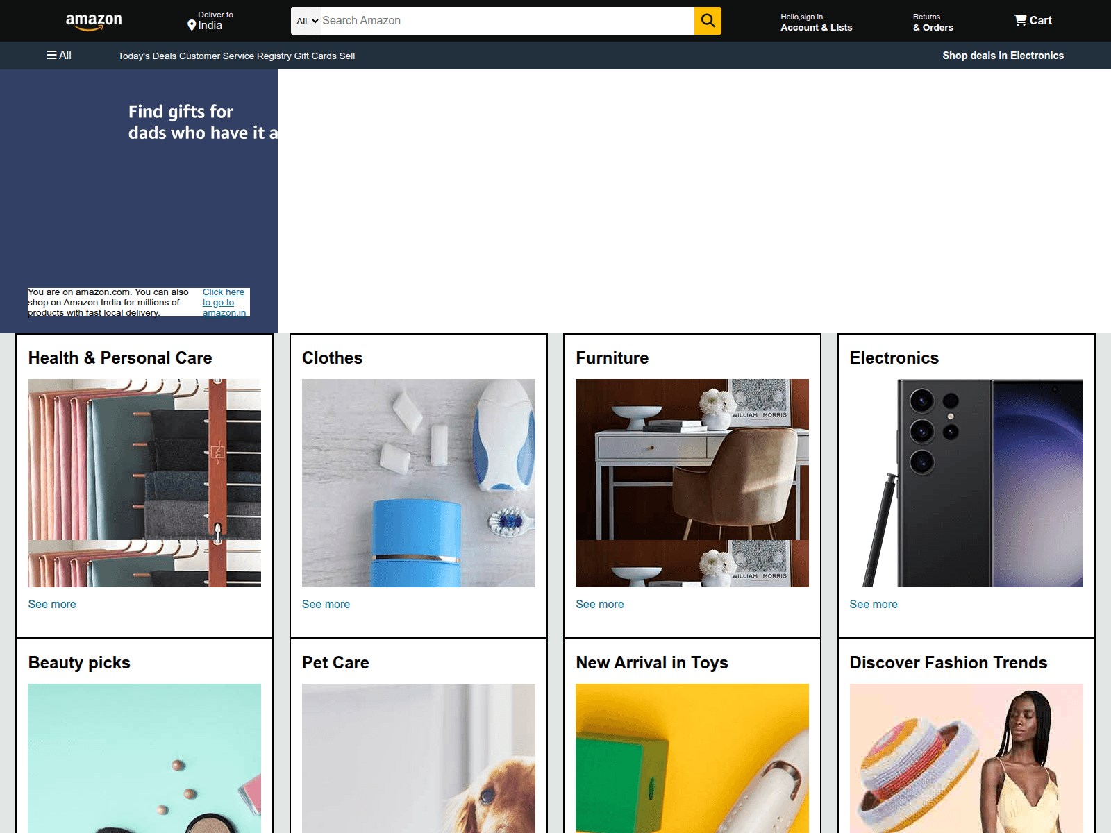 Screenshot of amazon-clone-orcin-ten.vercel.app