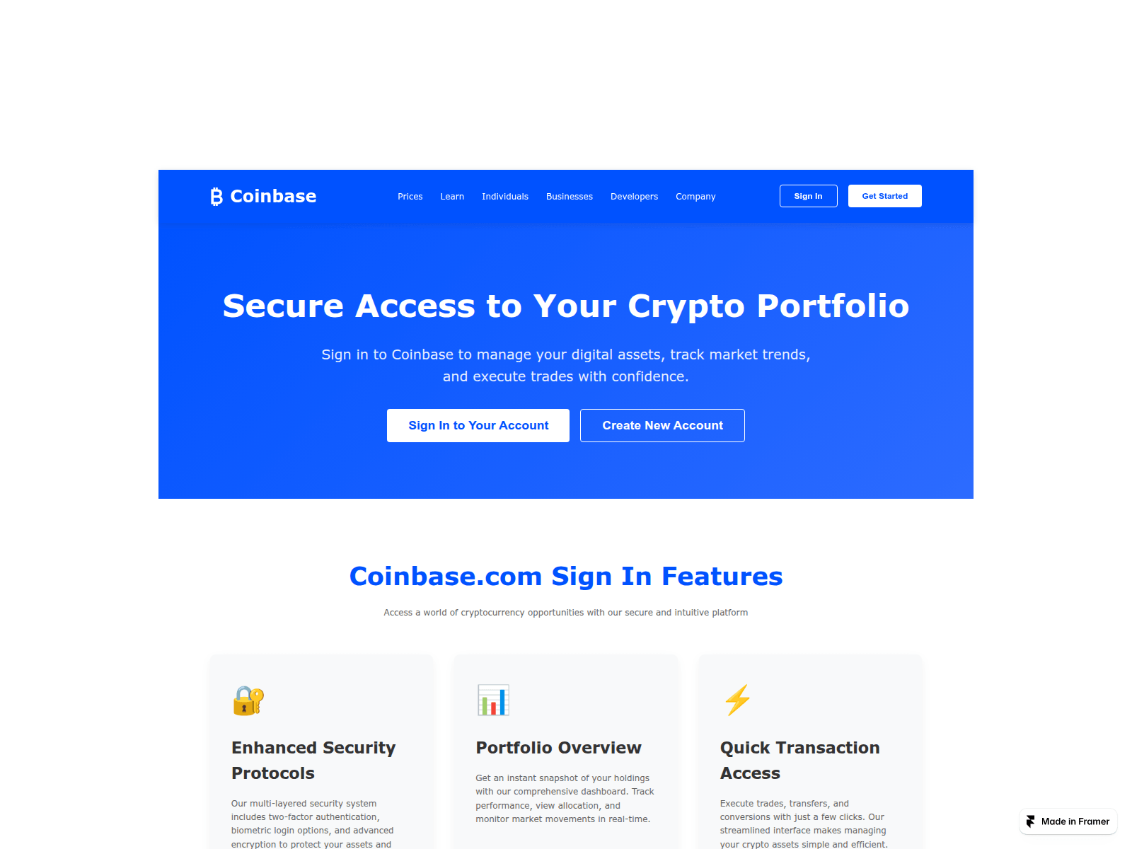 Screenshot of web-coinbasehelp-com.framer.ai