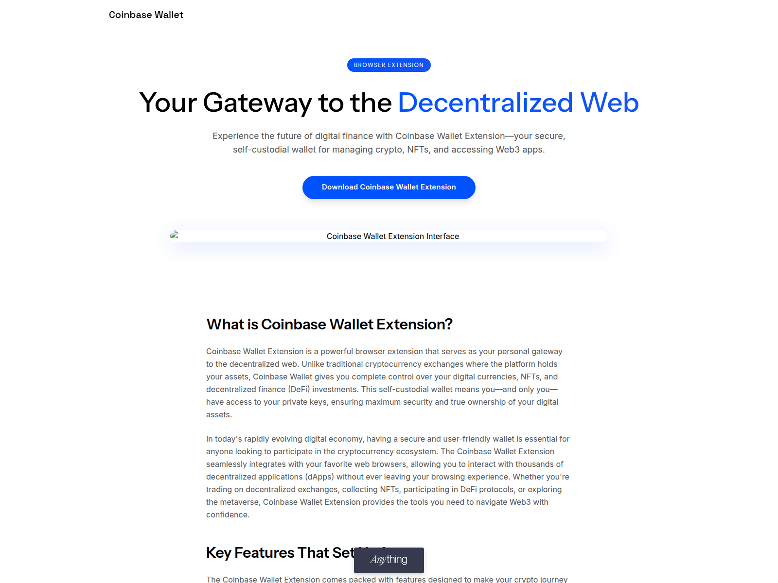 Screenshot of coiinbasawallatextensonweb3.created.app