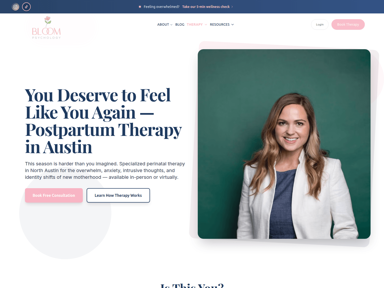 Screenshot of newmomaustin.com
